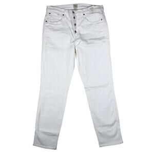 J Crew Jeans Womens 32T Vintage Straight White Wash 10" High Rise L4757 NWT